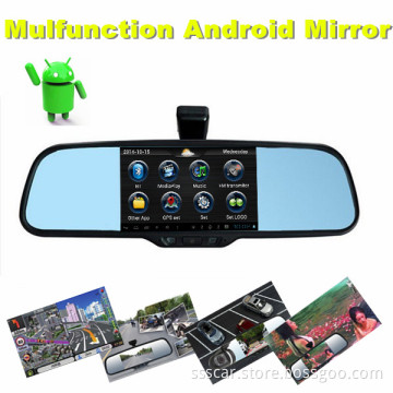 Newest 200% Quality Car Rear View Mirror Monitor with GPS, DVR, MP5, Bluetooth, Android,